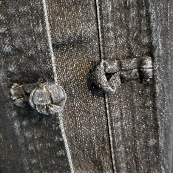 Simon Chang Jean Jacket with Embroidered Dragons~Elegance & Style - Picture 6 of 13